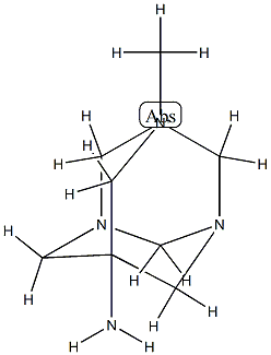 3,5-Diaza-1-azoniatricyclo[3.3.1.13,7]decane,7-amino-1-methyl-(9CI) Struktur