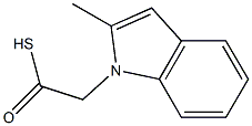 1H-Indole-1-ethanethioicacid,2-methyl-(9CI) Struktur