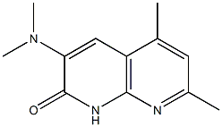 1,8-Naphthyridin-2(1H)-one,3-(dimethylamino)-5,7-dimethyl-(9CI) Struktur