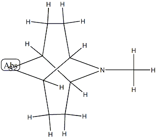 2-Thia-7-azatricyclo[4.4.0.03,8]decane,7-methyl-(9CI) Struktur