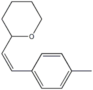 2H-Pyran,tetrahydro-2-[(1Z)-2-(4-methylphenyl)ethenyl]-(9CI) Struktur