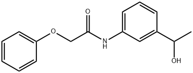 N-[3-(1-hydroxyethyl)phenyl]-2-phenoxyacetamide Struktur