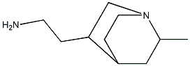 1-Azabicyclo[2.2.2]octane-3-ethanamine,6-methyl-(9CI) Struktur