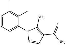 1H-Pyrazole-4-carboxamide,5-amino-1-(2,3-dimethylphenyl)-(9CI) Struktur