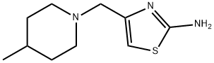 2-Thiazolamine,4-[(4-methyl-1-piperidinyl)methyl]-(9CI) Struktur