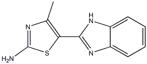 2-Thiazolamine,5-(1H-benzimidazol-2-yl)-4-methyl-(9CI) Struktur