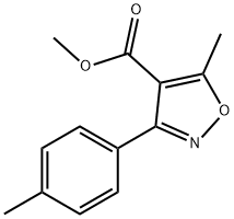 4-Isoxazolecarboxylic acid, 5-Methyl-3-(4-Methylphenyl)-, Methyl Struktur