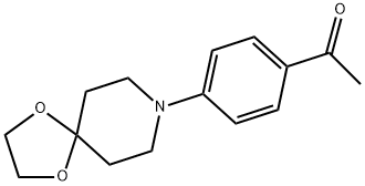 1-(4-(1,4-dioxa-8-azaspiro[4.5]decan-8-yl)phenyl)ethanone Struktur