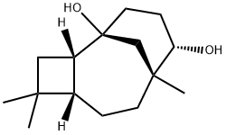 (1R,2R,5R,8S)-4,4,8-Trimethyltricyclo[6.3.1.02,5]dodecane-1,9α-diol Struktur