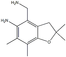 4-Benzofuranmethanamine,5-amino-2,3-dihydro-2,2,6,7-tetramethyl-(9CI) Struktur