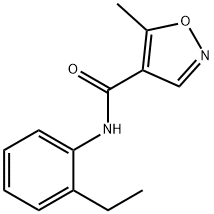 4-Isoxazolecarboxamide,N-(2-ethylphenyl)-5-methyl-(9CI) Struktur