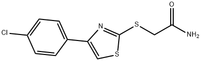 2-{[4-(4-chlorophenyl)-1,3-thiazol-2-yl]sulfanyl}acetamide Struktur