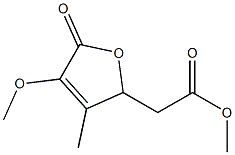 2-Furanaceticacid,2,5-dihydro-4-methoxy-3-methyl-5-oxo-,methylester,rel-(+)-(9CI) Struktur