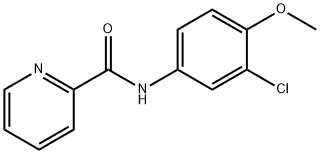 N-(3-chloro-4-methoxyphenyl)-2-pyridinecarboxamide Struktur