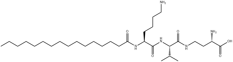 Palmitoyl Dipeptide-5 Diaminohydroxybutyrate Struktur