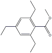 Benzoic acid, 2,4,6-triethyl-, Me ester (4CI) Struktur