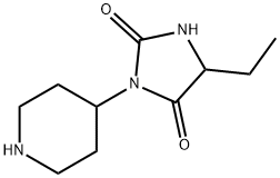 2,4-Imidazolidinedione,5-ethyl-3-(4-piperidinyl)-(9CI) Struktur