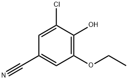 Benzonitrile, 3-chloro-5-ethoxy-4-hydroxy- Struktur