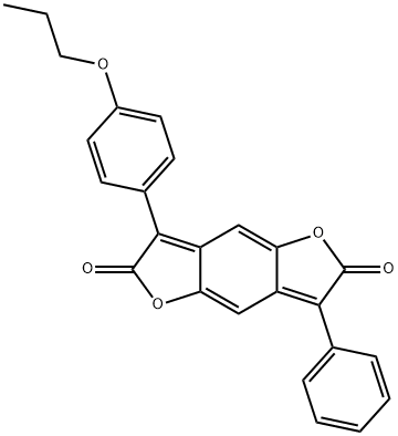 Benzo1,2-b:4,5-bdifuran-2,6-dione, 3-phenyl-7-(4-propoxyphenyl)- Struktur