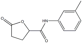 2-Furancarboxamide,tetrahydro-N-(3-methylphenyl)-5-oxo-(9CI) Struktur