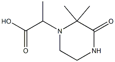 1-Piperazineaceticacid,alpha,2,2-trimethyl-3-oxo-(9CI) Struktur