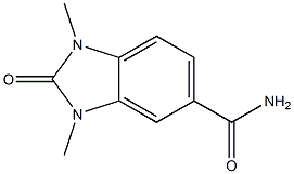 1H-Benzimidazole-5-carboxamide,2,3-dihydro-1,3-dimethyl-2-oxo-(9CI) Struktur