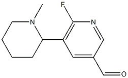 3-Pyridinecarboxaldehyde,6-fluoro-5-(1-methyl-2-piperidinyl)-(9CI) Struktur