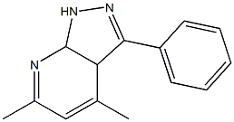 1H-Pyrazolo[3,4-b]pyridine,3a,7a-dihydro-4,6-dimethyl-3-phenyl-(9CI) Struktur