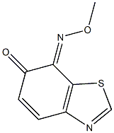 6,7-Benzothiazoledione,7-(O-methyloxime),(Z)-(9CI) Struktur