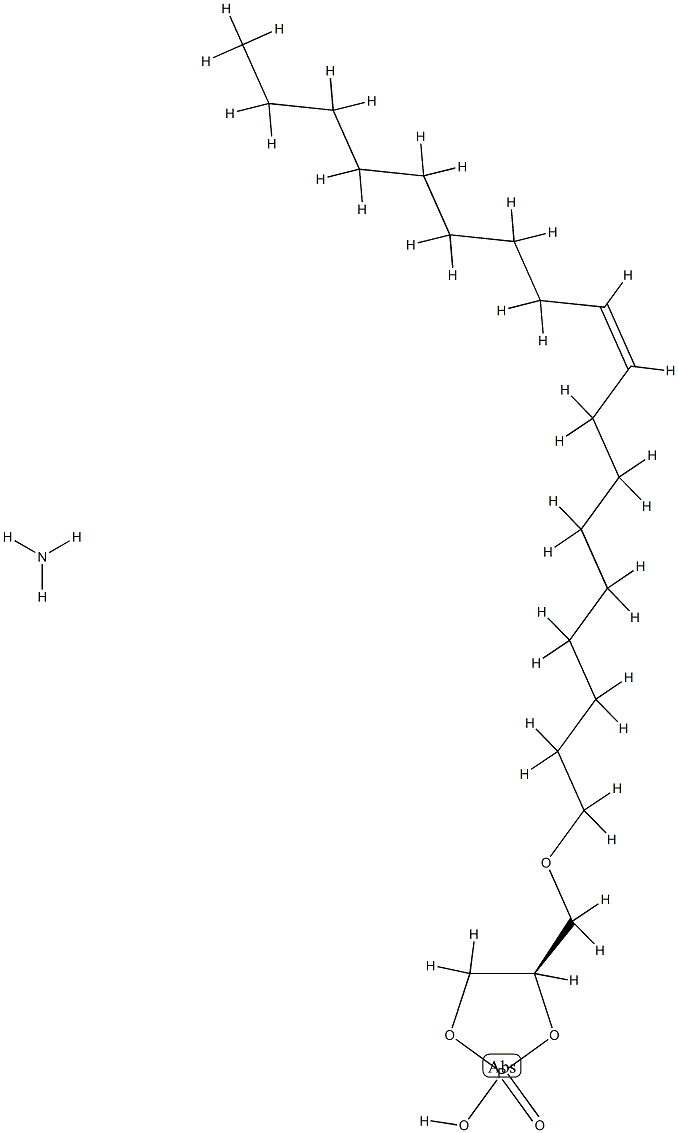 1-O-(9Z-octadecenyl)-sn-glycero-2,3-cyclic-phosphate (aMMoniuM salt) Struktur