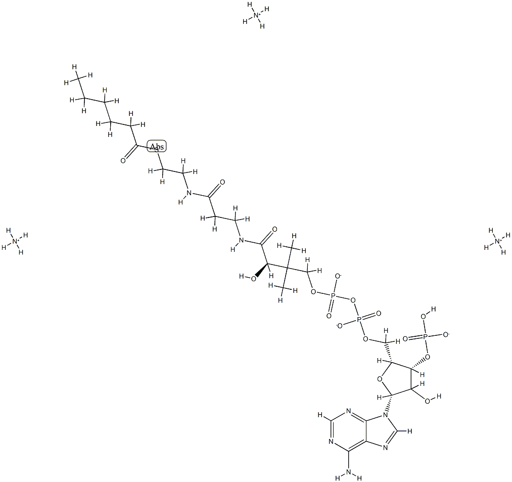 hexanoyl CoenzyMe A (aMMoniuM salt) Struktur