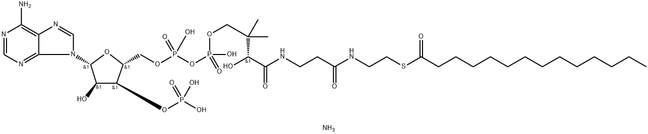 Myristoyl CoenzyMe A (aMMoniuM salt) Struktur