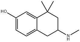 2-Naphthol,5,6,7,8-tetrahydro-8,8-dimethyl-6-(methylamino)-(8CI) Struktur