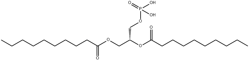 1,2-didecanoyl-3-phosphatidic acid Struktur