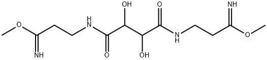 dimethyl-3,8-diaza-4,7-dioxo-5,6-dihydroxydecanbis(imidate) Struktur