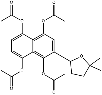 cycloalkannin leucoacetate Struktur