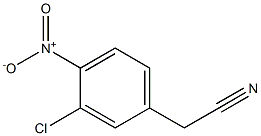 2-(3-chloro-4-nitrophenyl)acetonitrile Struktur