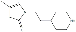 2-Pyrazolin-5-one,3-methyl-1-[2-(4-piperidyl)ethyl]-(8CI) Struktur