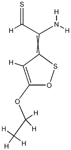 3H-1,2-Oxathiole-delta3,alpha-acetaldehyde,alpha-amino-5-ethoxythio-(8CI) Struktur