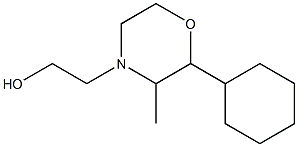 4-Morpholineethanol,2-cyclohexyl-3-methyl-(8CI) Struktur