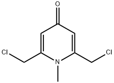 4(1H)-Pyridone,2,6-bis(chloromethyl)-1-methyl-(8CI) Struktur