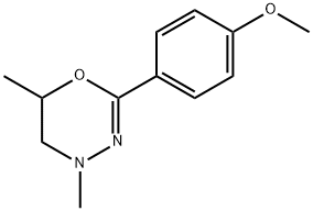 4H-1,3,4-Oxadiazine,5,6-dihydro-2-(p-methoxyphenyl)-4,6-dimethyl-(8CI) Struktur