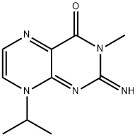 4(3H)-Pteridinone,2,8-dihydro-2-imino-8-isopropyl-3-methyl-(8CI) Struktur