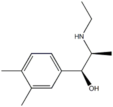 Benzyl alcohol, alpha-[1-(ethylamino)ethyl]-3,4-dimethyl-, threo- (8CI) Struktur