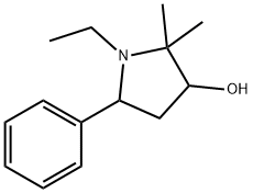 3-Pyrrolidinol,1-ethyl-2,2-dimethyl-5-phenyl-(8CI) Struktur