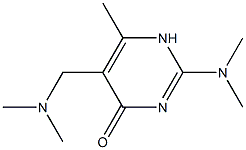 4-Pyrimidinol,2-(dimethylamino)-5-[(dimethylamino)methyl]-6-methyl-(8CI) Struktur