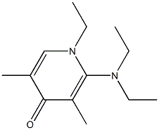 4(1H)-Pyridone,2-(diethylamino)-1-ethyl-3,5-dimethyl-(8CI) Struktur