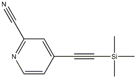 2-Pyridinecarbonitrile,4-[(trimethylsilyl)ethynyl]-(9CI) Struktur