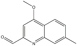 2-Quinolinecarboxaldehyde,4-methoxy-7-methyl-(9CI) Struktur