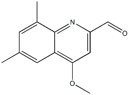 2-Quinolinecarboxaldehyde,4-methoxy-6,8-dimethyl-(9CI) Struktur